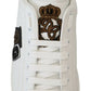 Regal Gold-Accent Leather Sneakers