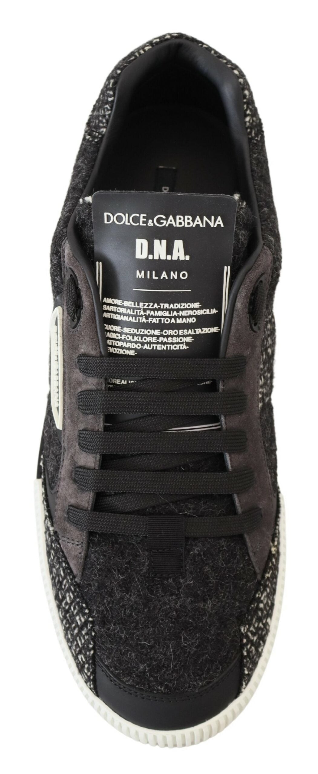 Chic Black Textured Low Top Sneakers