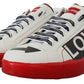 Exclusive Red & White Love Motif Sneakers