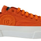 Orange Low Top Designer Sneakers