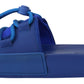 Elegant Blue Slide Sandals