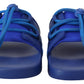 Elegant Blue Slide Sandals