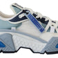 Chic Space-Inspired Sneakers in White & Blue