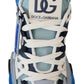 Chic Space-Inspired Sneakers in White & Blue