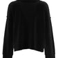 Elegant Crew Neck Wool Blend Sweater