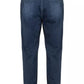Chic Cotton-Blend Men's Drawstring Denim-Effect Pants