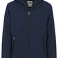 Men's Hooded Tech Fabric Jacket - Blue