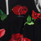 Elegant Floral Sheath Midi Dress