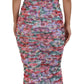 Enchanting Floral Midi Sheath Dress