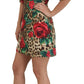 Colorful Leopard & Floral Print A-Line Dress