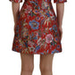 Elegant Red A-Line Mini Dress