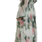 Elegant Floral Maxi Dress with Silk Lining