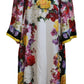 Elegant Silk Long Sleeve Kaftan Dress
