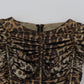 Elegant Leopard Print Midi Bodycon Dress