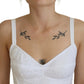 Elegant White Bodysuit Dress