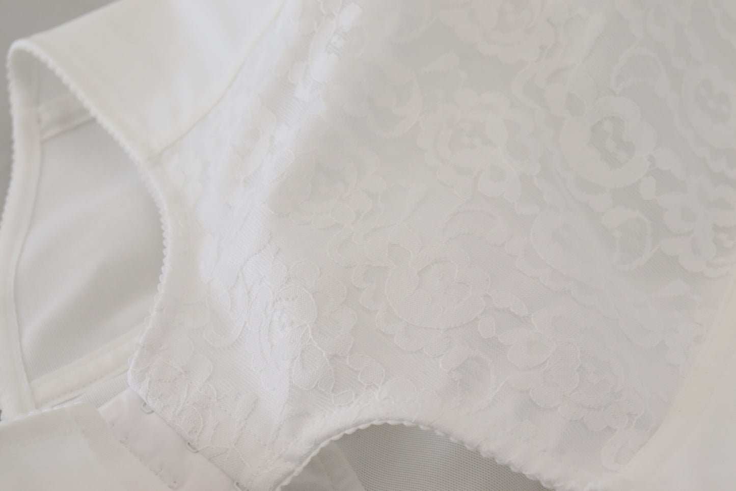 Elegant White Bodysuit Dress