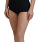 Elegant Black Nylon Blend Bodysuit Dress