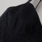 Elegant Black Nylon Blend Bodysuit Dress