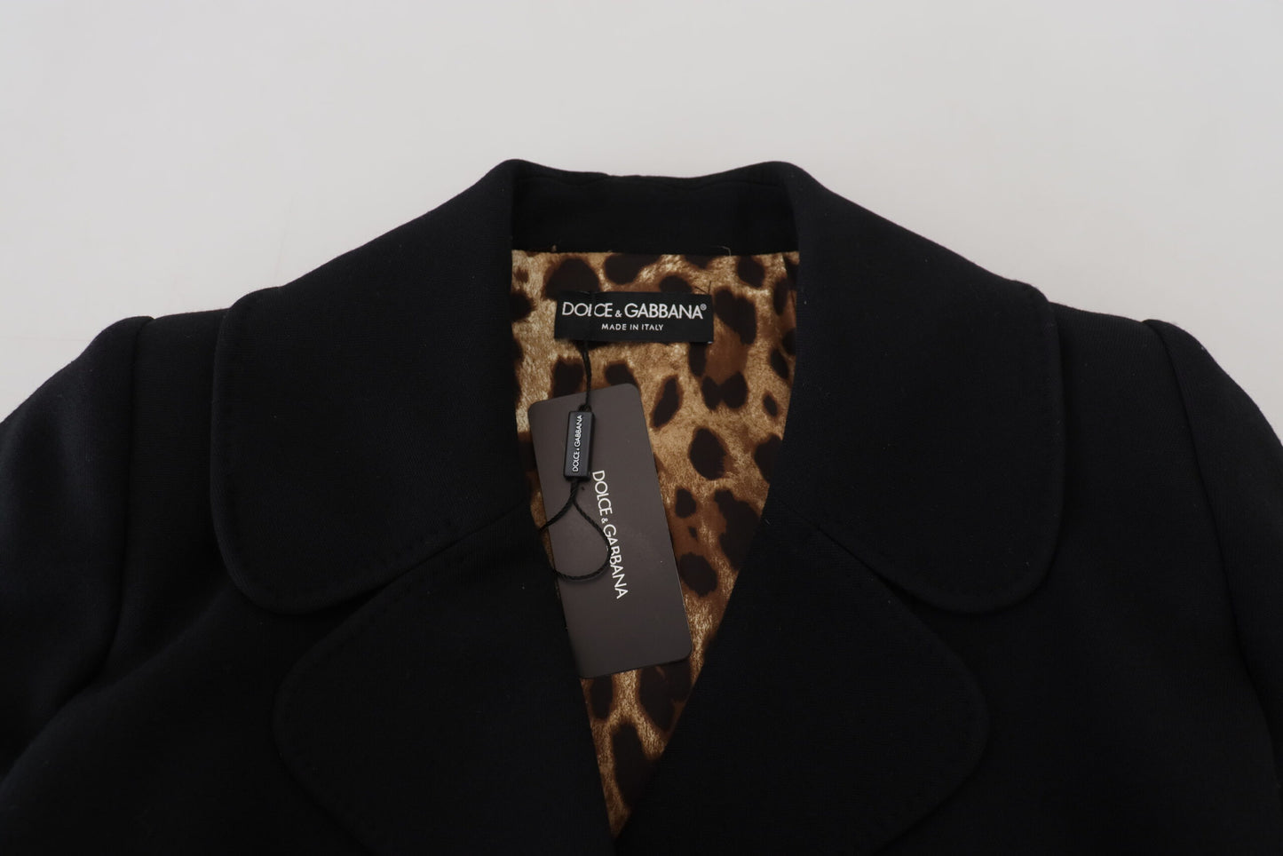 Elegant Double-Breasted Black Blazer Jacket
