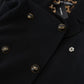 Elegant Double-Breasted Black Blazer Jacket