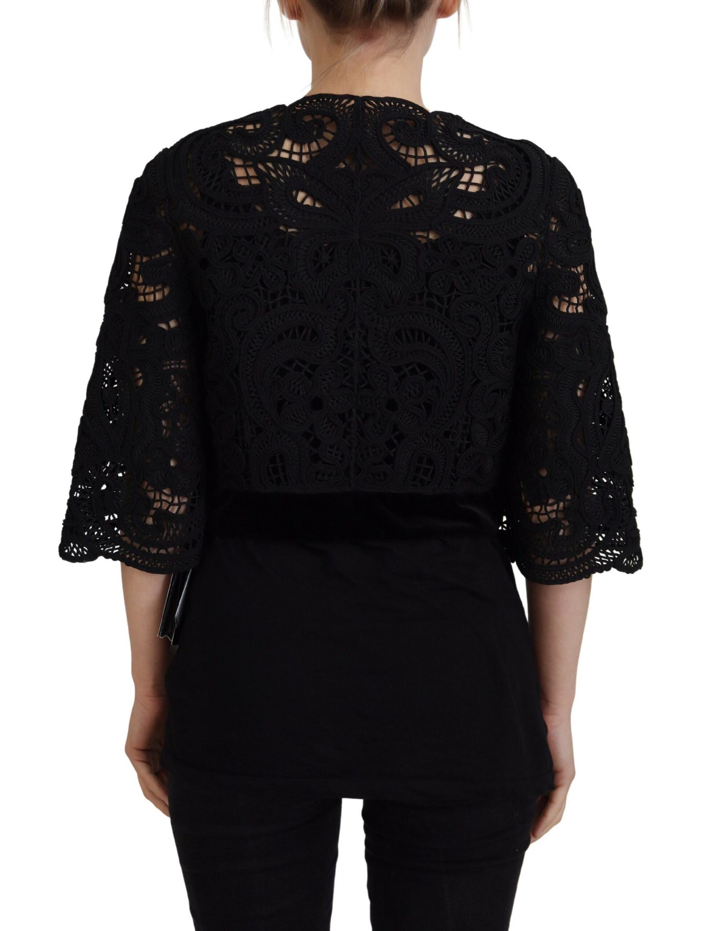 Elegant Black Button Down Cardigan