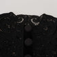 Elegant Black Button Down Cardigan