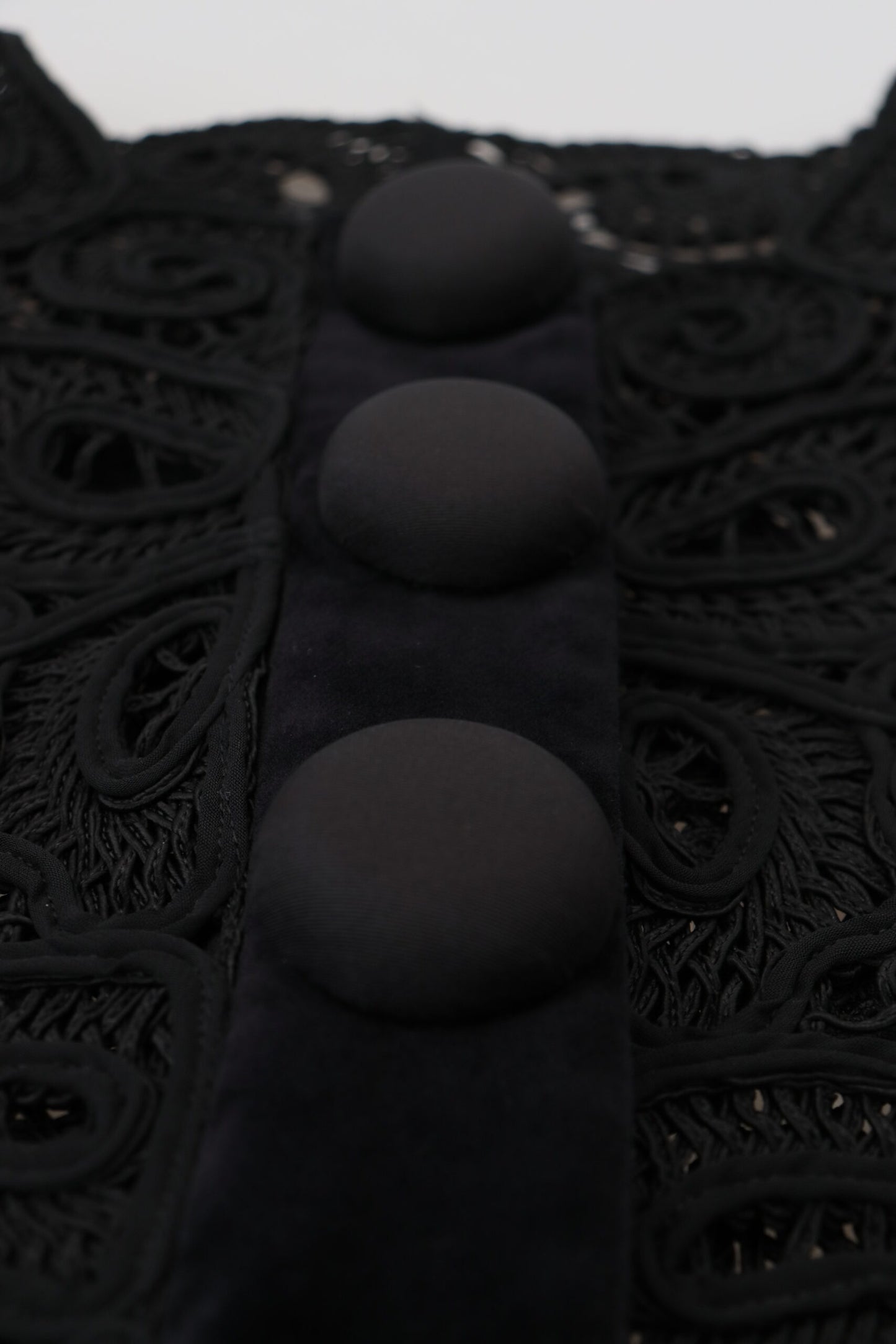 Elegant Black Button Down Cardigan