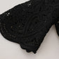 Elegant Black Button Down Cardigan