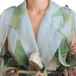 Multicolor Silk Trench Coat