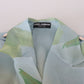 Multicolor Silk Trench Coat