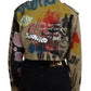Elegant Multicolor Cropped Jacket