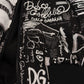 Elegant Black Nylon Bomber Jacket