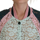 Elegant Floral Lace Bomber Jacket