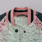 Elegant Floral Lace Bomber Jacket