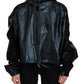 Elegant Dark Blue Long Sleeve Jacket