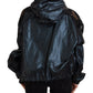 Elegant Dark Blue Long Sleeve Jacket
