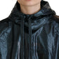 Elegant Dark Blue Long Sleeve Jacket