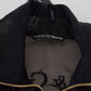 Elegant Black Bomber Jacket with High Craftsmanship