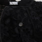 Black Floral Lace Bomber Jacket
