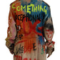 Chic Multicolor Long Sleeve Jacket