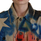 Chic Multicolor Long Sleeve Jacket