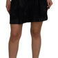 Floral Brocade High Waist Shorts