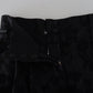 Floral Brocade High Waist Shorts