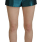 Elegant High Waist Silk Shorts