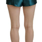 Elegant High Waist Silk Shorts