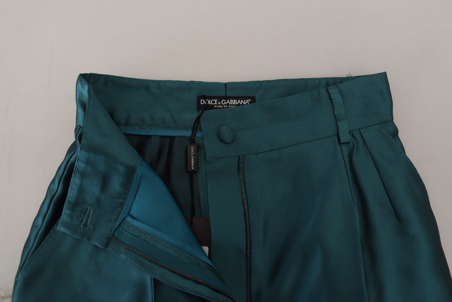 Elegant High Waist Silk Shorts