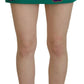 Multicolor Mid Waist Mini Wool Skirt