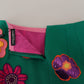 Multicolor Mid Waist Mini Wool Skirt