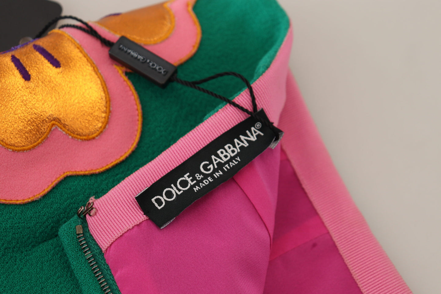 Multicolor Mid Waist Mini Wool Skirt