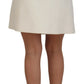 Elegant High Waist Virgin Wool Skirt